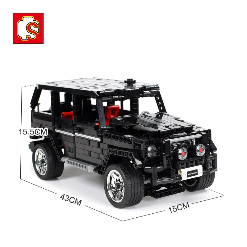 Skup 701960 Technic serii Sembo G500 Mercedesal benzg Big G zestaw edukacyjne klocki klocki zabawki dla dzieci boże narodzenie prezenty