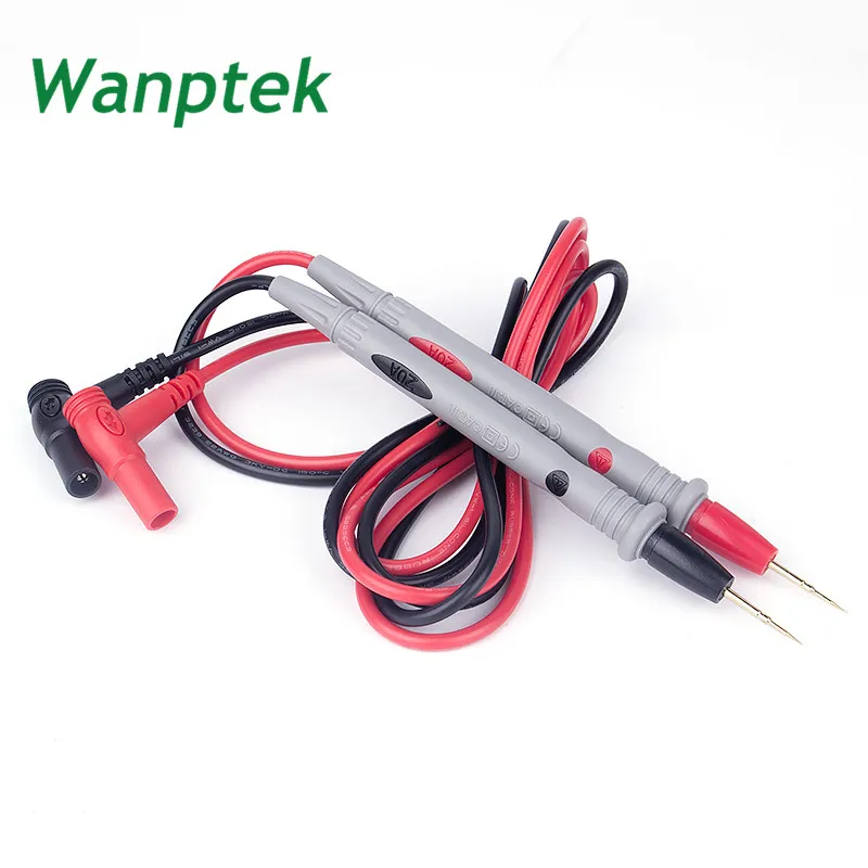 

1 Pair 20A 1000V Universal Probe Test Leads Pin for Digital Multimeter Needle Tip Meter Tester Probe Silicone Wire Cable pen