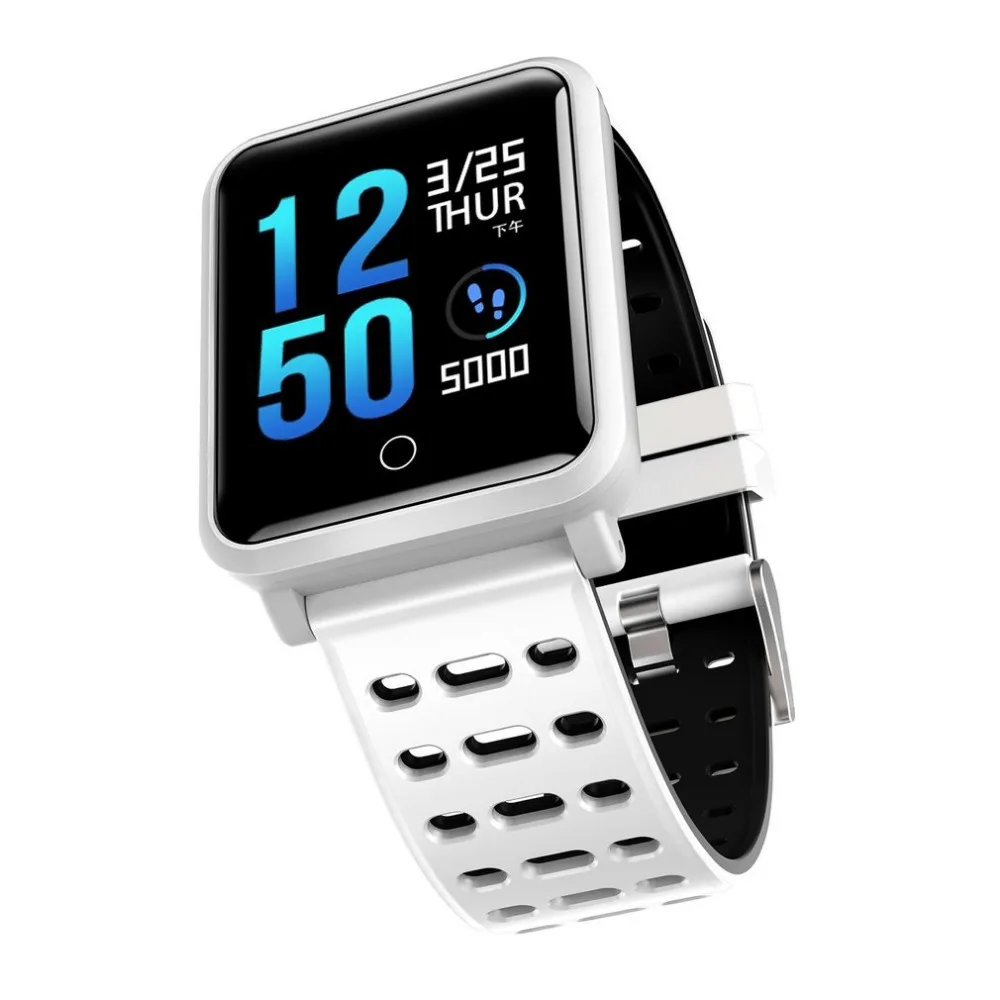 

TF2 Smart Watch 1.3" Color Screen Blood Pressure Heart Rate Monitor Pedometer Bracelet IP68 Waterproof Sports Watch New