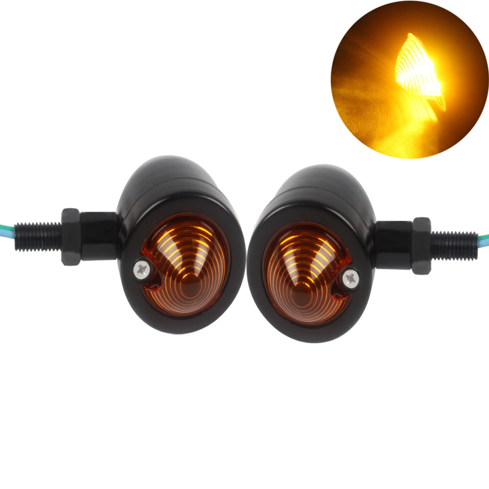 Mini Strip Indicator Blinker DC 12V Amber Flexible Light iTimo 2Pcs Motorcycle Turn Signal Light