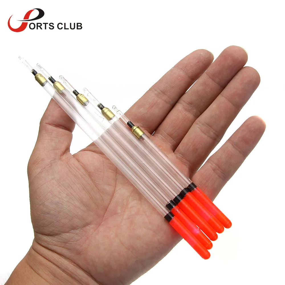 

Lixada 20Pcs/Set Crystal Plastic Fishing Floats Pesca Fish Floats Tube Set Float Tackle Fishing Accessary