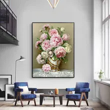 Kits de bordado de punto de cruz melan 14CT flor escénica algodón hilo pintura DIY costura DMC Año Nuevo decoración del hogar VS-0009(China)