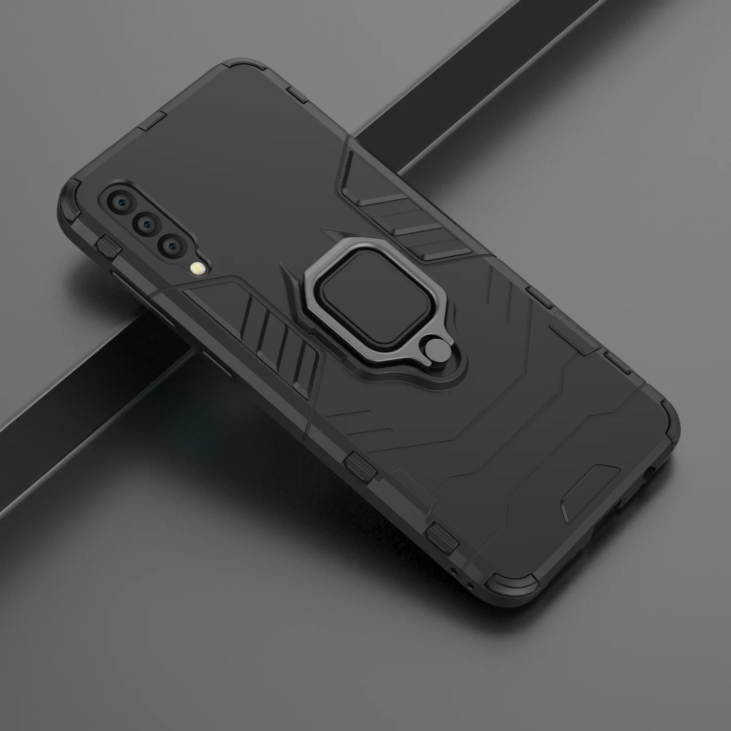 DWaybox для samsung Galaxy A50 ударопрочный чехол-накладка для телефона чехол подставка держатель с привлекают магнитный автомобильный держатель 25 шт./лот