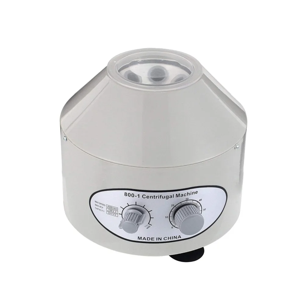 

800-1 Electric Laboratory Centrifuge Medical Separation Timing Adjusted Practice Machine prp Isolate Serum 4000rpm US/UK/EU Plug