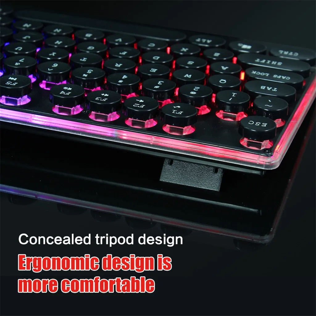 Игровая USB клавиатура OMESHIN с подсветкой мультимедийная подсветка клавиатуры