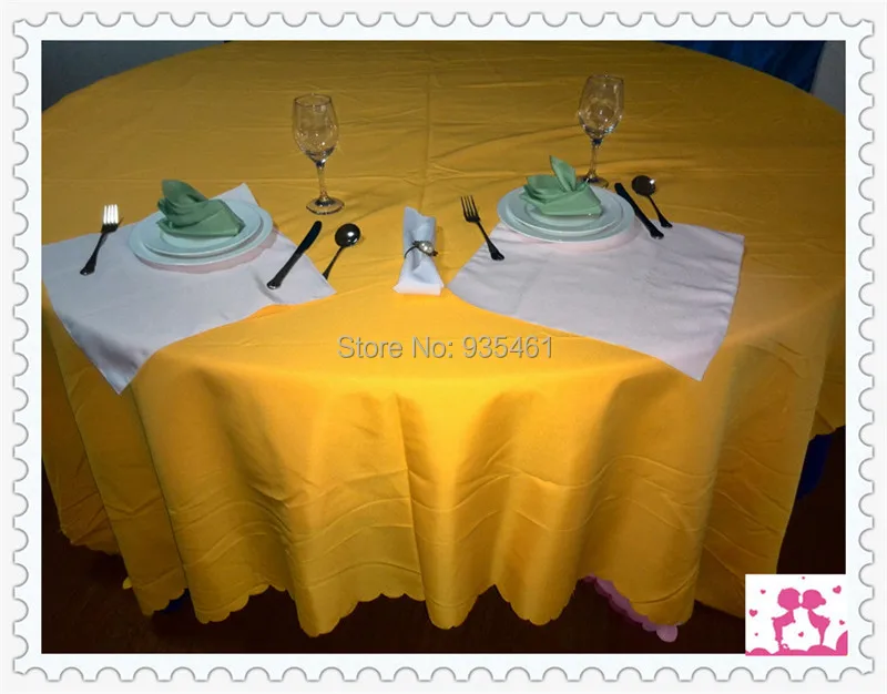 100 Squared Polyester Tablecloth Wedding Reception Rehearsal