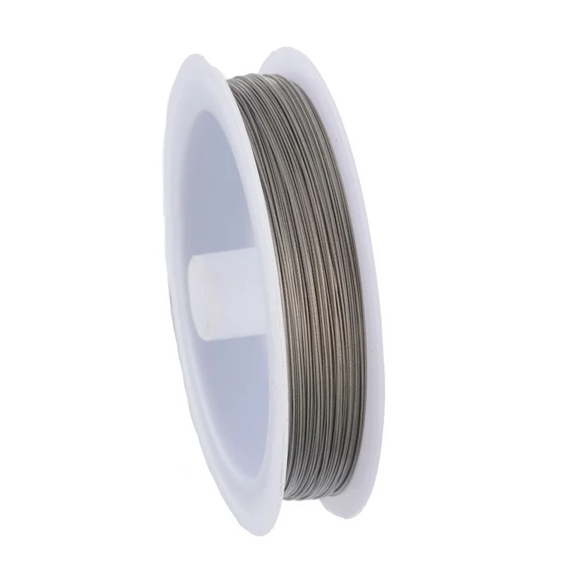 

30m/40m/70m/Roll Silver Tone Beading Wire For DIY Jewelry Making Findings Bracelet Necklace 0.3/0.35/0.5/0.6mm Cords Steel
