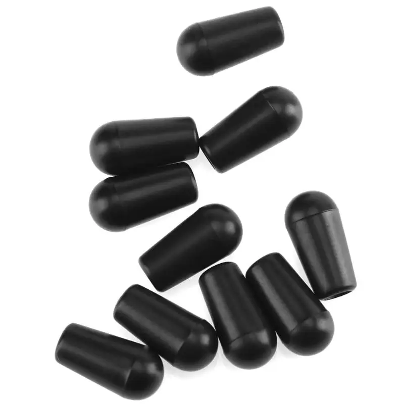 

10PCS/Set 4mm Muilty Color Plastic Guitar Toggle Switch Tip Knobs Cap Tip Buttons for LP Electric Guitar Parts Accessories