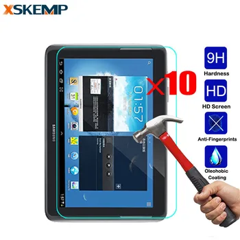 

10Pcs/ lots LCD Tempered Glass Screen Protector Film For Samsung Galaxy Tab 3 7.0 P3200 P3210 Tab A 8.0 T350 9.7 T550 Note 10.1