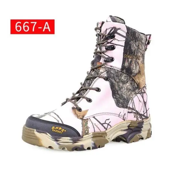  Mens Army Training Tactical Combat High Boots Outdoor Bionic Camouflage Hunting Desert Jungle Climbing Hiking Shoes  Size 39-47