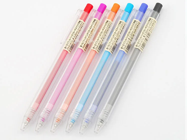 

MUJI Pen Original PC Transparent Gel Pen 0.38 mm 0.5 mm Japan