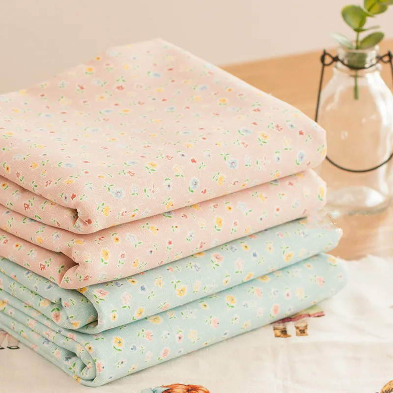 

Printed Floral Cotton Linen Fabric For Patchwork Quilting Sewing DIY Table Cloth Furniture Cover Tissue Bag Cushion Fabric