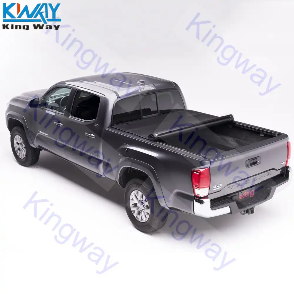 Free Shipping King Way 5 7 Ft Soft Roll Up Tonneau Cover For 2009 2017 Dodge Ram Crew 5 7 Truck Bed Car Covers Aliexpress