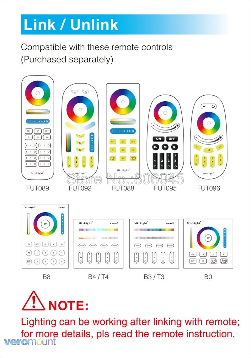 Milight 6W 9W 12W 15W 18W 25W RGB+CCT LED Downlight Ceiling Spotlight AC110V 220V FUT060 061 062 063 064 065 066 068 069