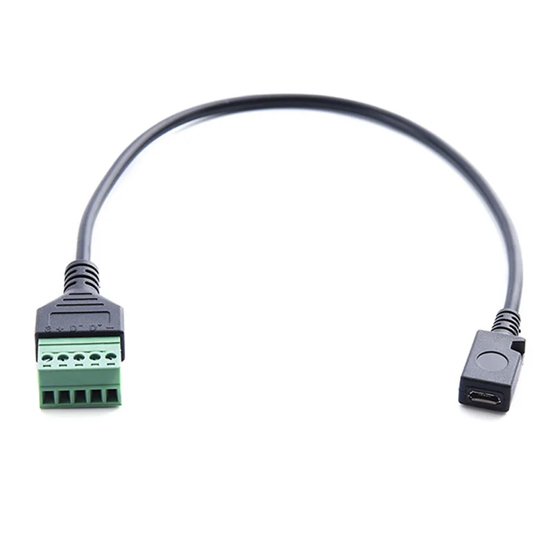 Горячая Распродажа 1 шт. микро USB разъем на 5 контактный винт с защитной паяльной