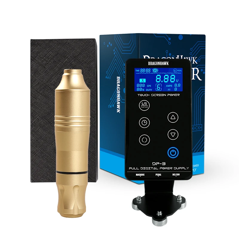 

Permanent Makeup Digital Pen Professional Eyebrow Lip Eyeliner Tattoo Machine Set Microblading Gun Cartridge Needles