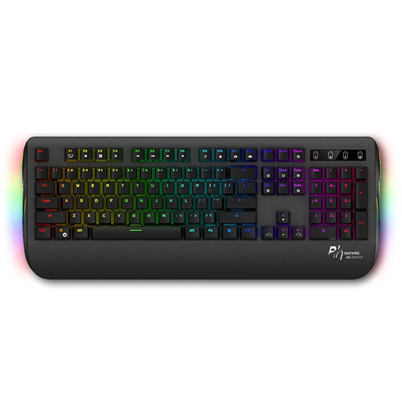 Royal Kludge Black Shodow металлическая панель RGB с подсветкой USB Проводная Механическая