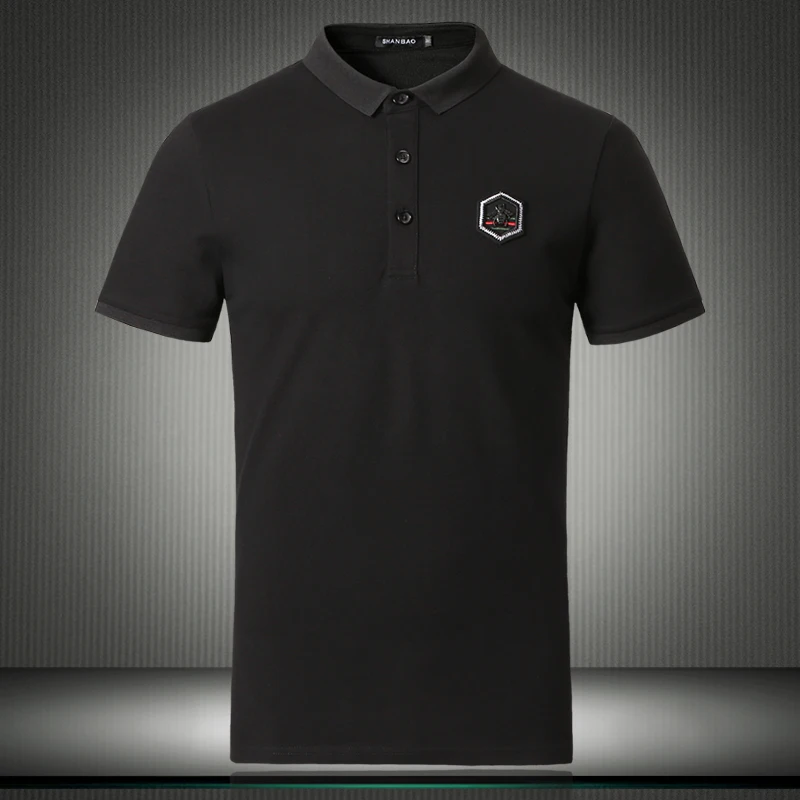 

High Quality 2019 New Arrivals Men's Cotton Polo Shirts Fashion Style Summer Short Sleeve Polo Shirt Men Plus Size 4XL 5XL 81871