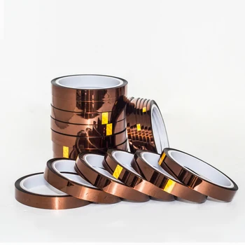 

Hot Sale 30mm X 33m 108ft 300 degree High Temperature Heat Resistant Polyimide single side Adhesive Tape