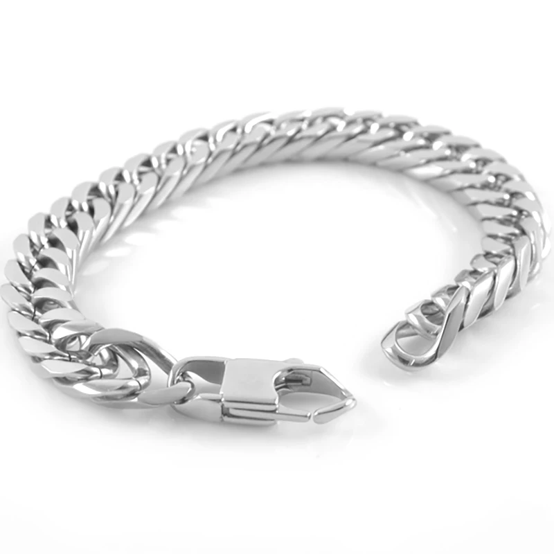 

Gokadima 8mm width,Cool Clasp Mens Stainless Steel Chains Bracelets Link,Fashion Jewelry, new arrivals,In Stock,WB004