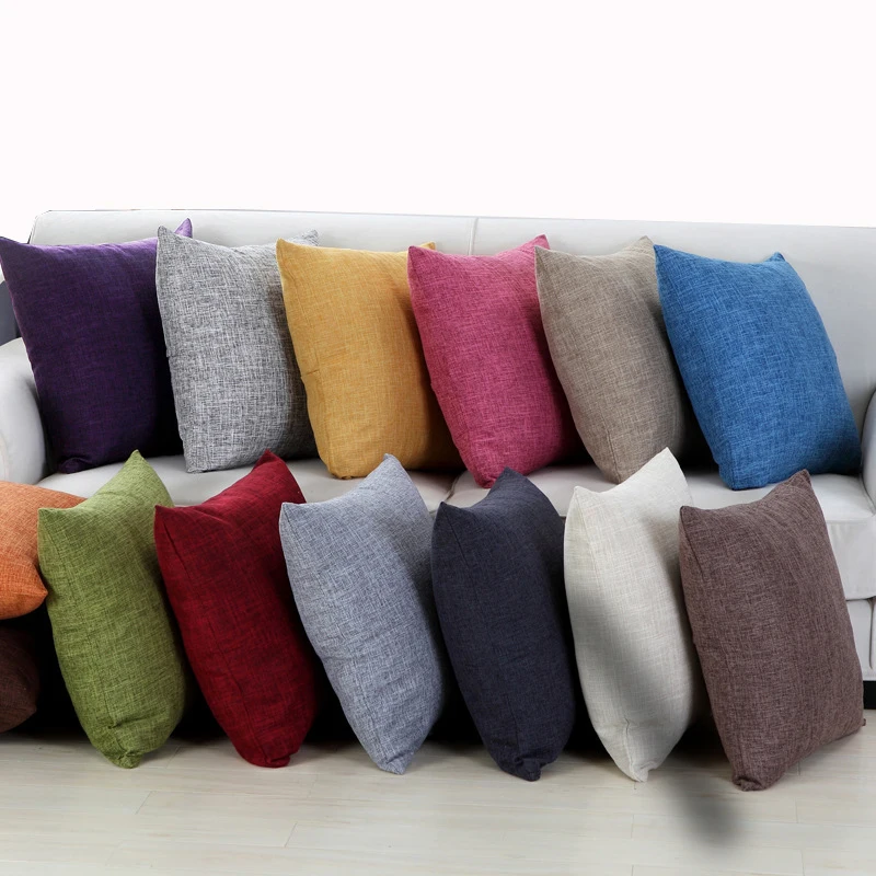 

Solid color sofa cushion cover 30x50/40x40/45x45/40x60/50x50/55x55/60x60cm throw pillow case decorative pillow cover