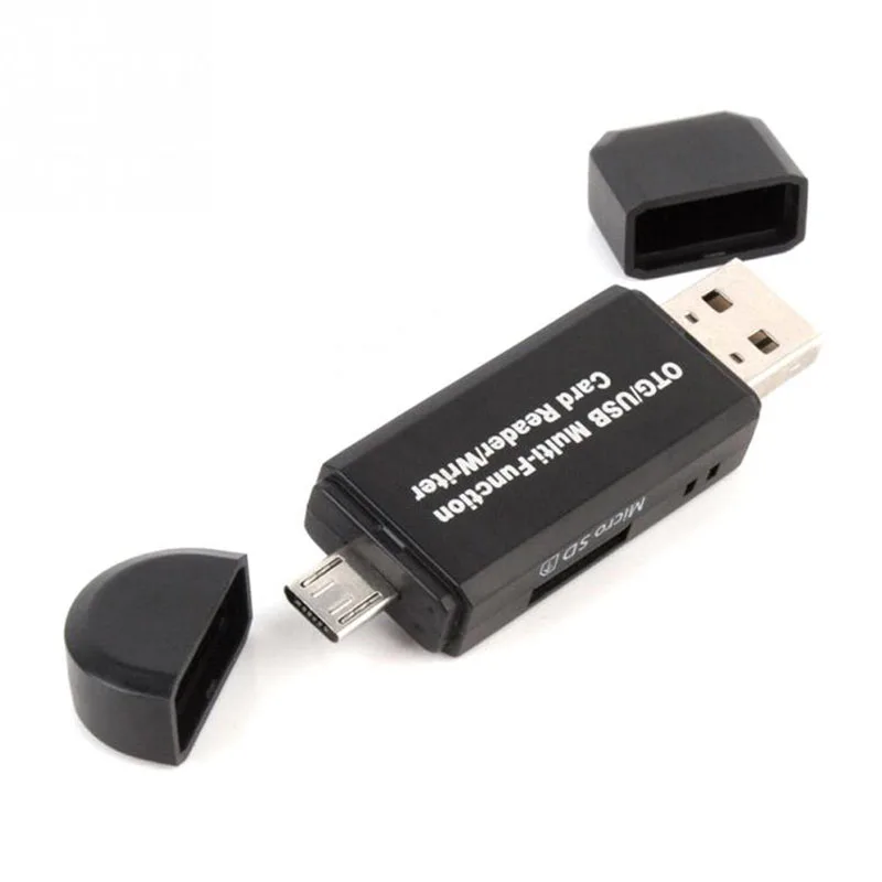 2 в 1 USB OTG кард-ридер флэш-накопитель высокоскоростной USB2.0 Универсальный OTG TF/sd-карта для Android телефона компьютера удлинители