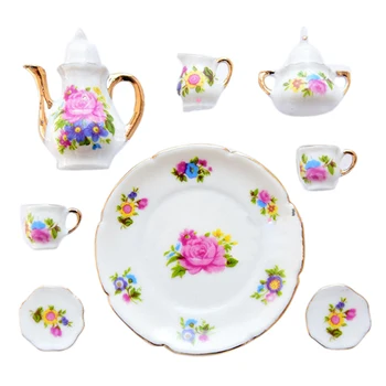 

ABWE Best Sale 1/6 Dollhouse Miniature Porcelain Coffee Tea cup set #A