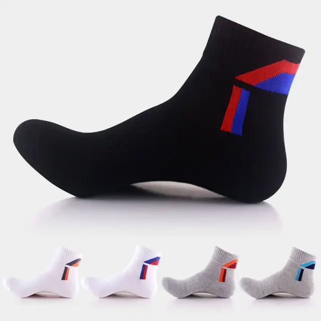Best Offers 5 Pairs Mens Sport Running Socks Crew Ankle Low Cut Sport Cotton Sock 9-12 Cycling Bowling Camping Hiking Sock 5 Colors