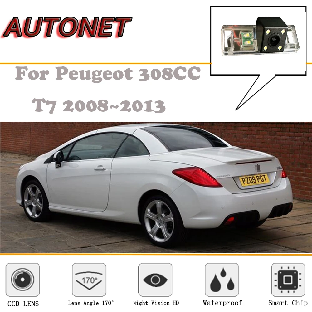 

AUTONET Rear View camera For Peugeot 308CC T7 2008~2013/Night Vision/Reverse Camera/Backup Camera/license plate camera