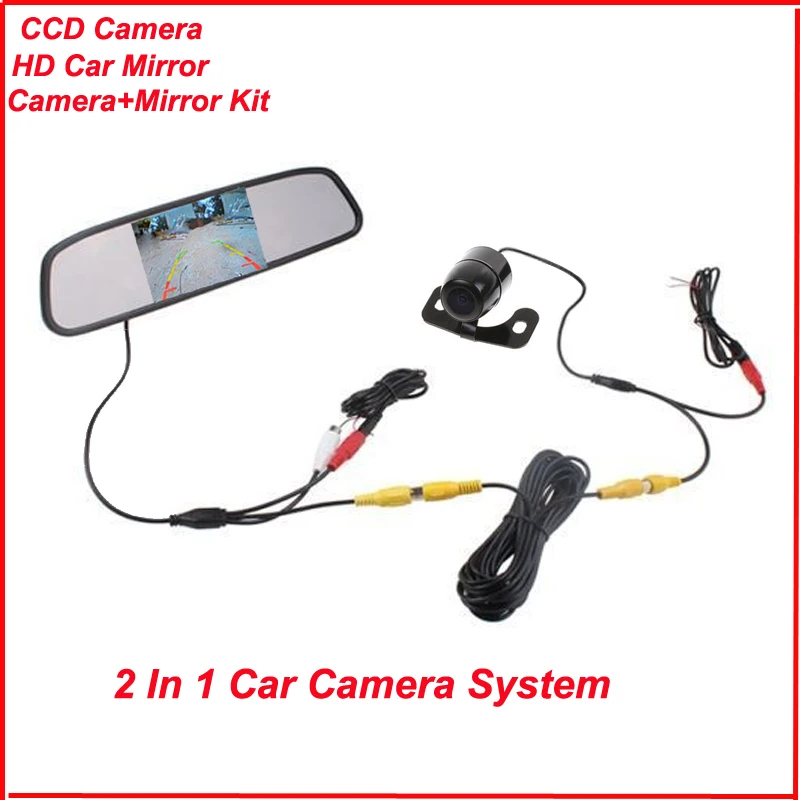 

Promotion 4.3 Inch Color TFT LCD Car Rear View Monitor Auto Car Rear view Parking Monitor + 170 degree Car Reverse Backup Camera