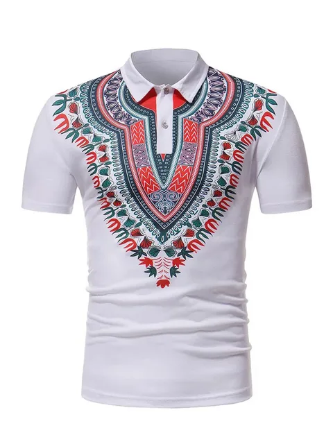 Aliexpress.com : Buy Men Summer Causal African Dashiki Polo Shirt Print