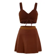 Новинка года, Женские однотонные комплекты бикини из двух предметов, купальный костюм, летний сексуальный купальный костюм, спортивный купальный костюм