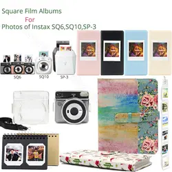 Квадратный альбомы чехол для Fujifilm Instax квадратный край Бумага для Fujifilm Instax квадратный SQ6 SQ10 Камера, Instax Share SP-3 принтера