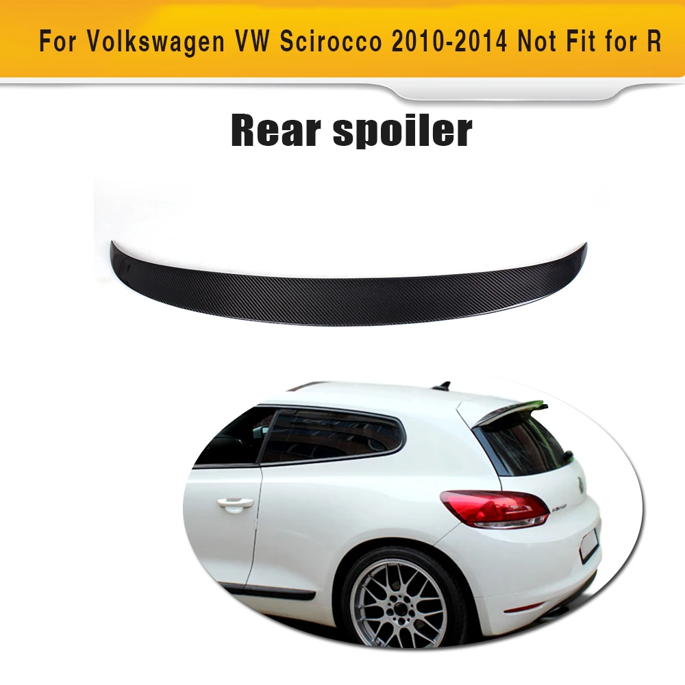Углеродное волокно авто задний багажник крыло спойлер для Volkswagen VW Scirocco стандарт