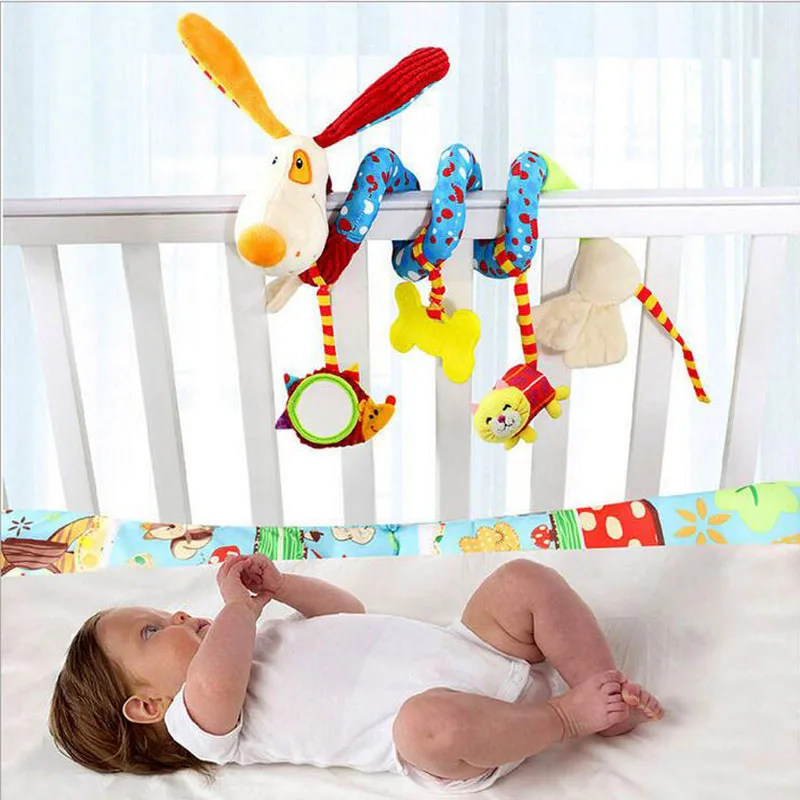 Cute Spiral Activity Stroller Car Seat Cot Hanging Baby play Toys Rattles Infant