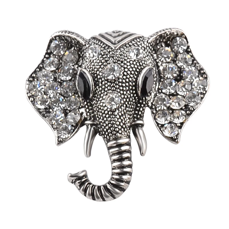 Animal Brooch pins And brooches for women Rhinestone Elephant Metal Fashion Jewelry broches Gift