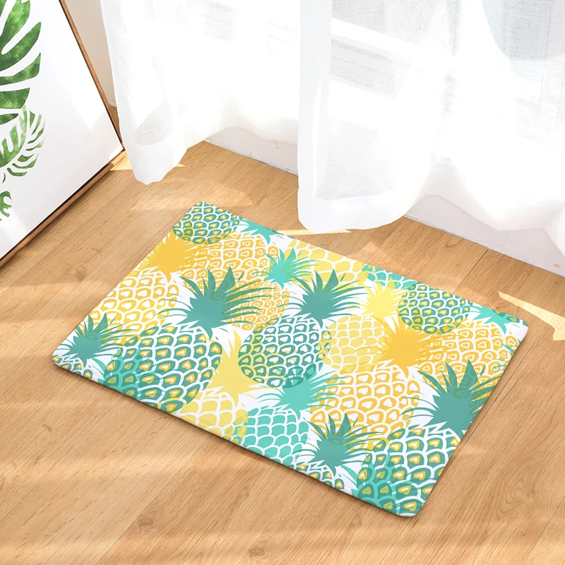 Cross-border law Laiwu 3d printing carpet pineapple bedroom home living room carpet cartoon printing mats mats custom