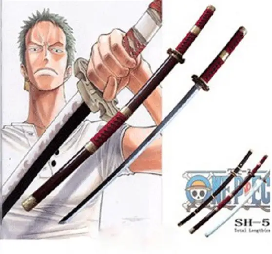 

S1505 ANIME RORONOA ZORO SANDAI KITETSU SWORD GUN METAL BLADE 41.1" ONE PIECE