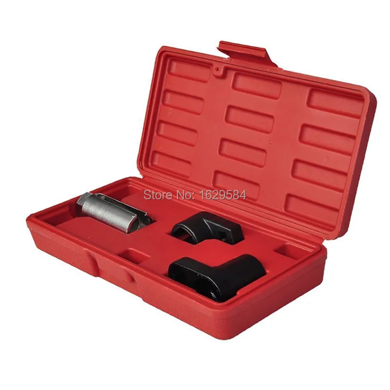 3 Pcs Auto Oxygen Sensor 6 Point Socket Wrench O2 Tool Remover Installer Set