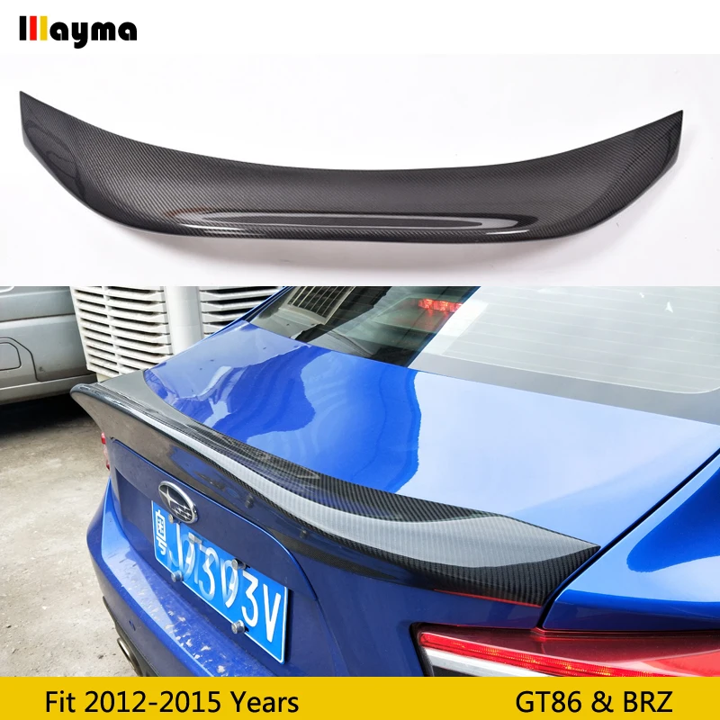 

For subaru BRZ Carbon fiber rear trunk spoiler LEG style spoiler wing for toyota 86 for scion GT86 2012-2015 CF rear wing