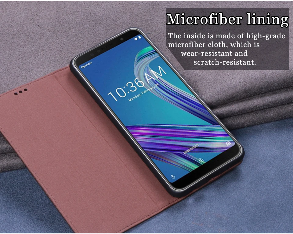 Роскошный кожаный чехол книжка RYKKZ для 2018 ASUS ZenFone Max Pro M1 ZB602KL подставка Asus