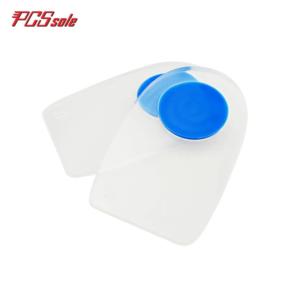 PCSSOLE sillicone Gel Plantar Fasciitis Heel Support Pad for Shoes inserts shock absorption invisible transparent 0.8cm
