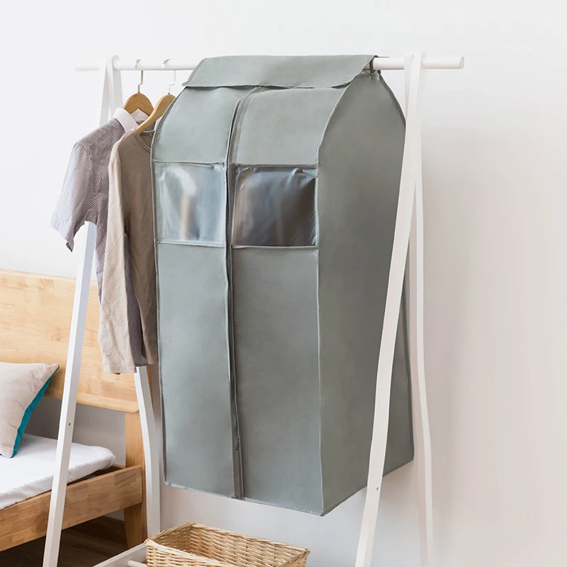 

WHISM Thickened Garment Bag Cover for Clothes Waterproof Jacket Suit bag Zippered Clothing Case Storage Bag Covers for Clothes