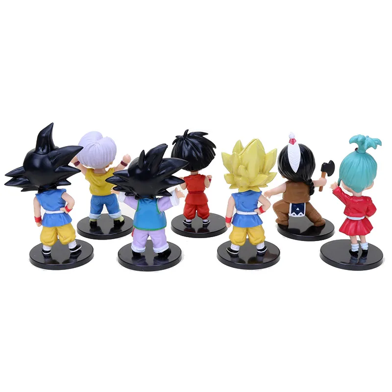 7 шт. 6 Драконий жемчуг супер ребенок Ver. Плавки Pan Bulla Upa Goku Gohan Gotenks ChiChi Piccolo Krilli экшн