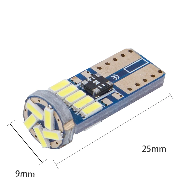 100 шт./лот T10 led w5w canbus T10 15led 3014smd без ошибок 194 168 задние габаритные огни интерьер инструмент светильник лампы светодиодные лампы номерных знаков dc12v