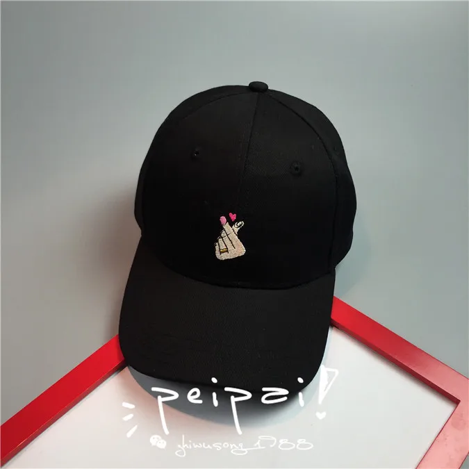 2 Модные хлопковые рука поднялась OK любовь жесты палец Snapback Шапки Бейсболки для женщин для Для мужчин Для женщин Регулируемая взрослых поло Мода Кепки - Цвет: 2