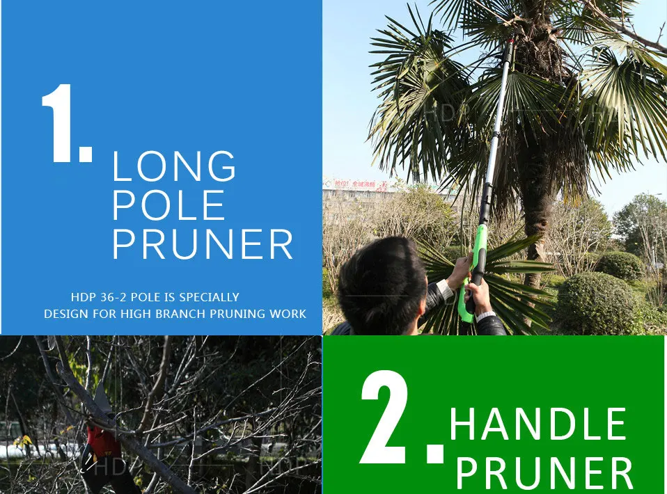 Two sets order link 3-multi use treee pruning shear telescopic pruner HDP36-2