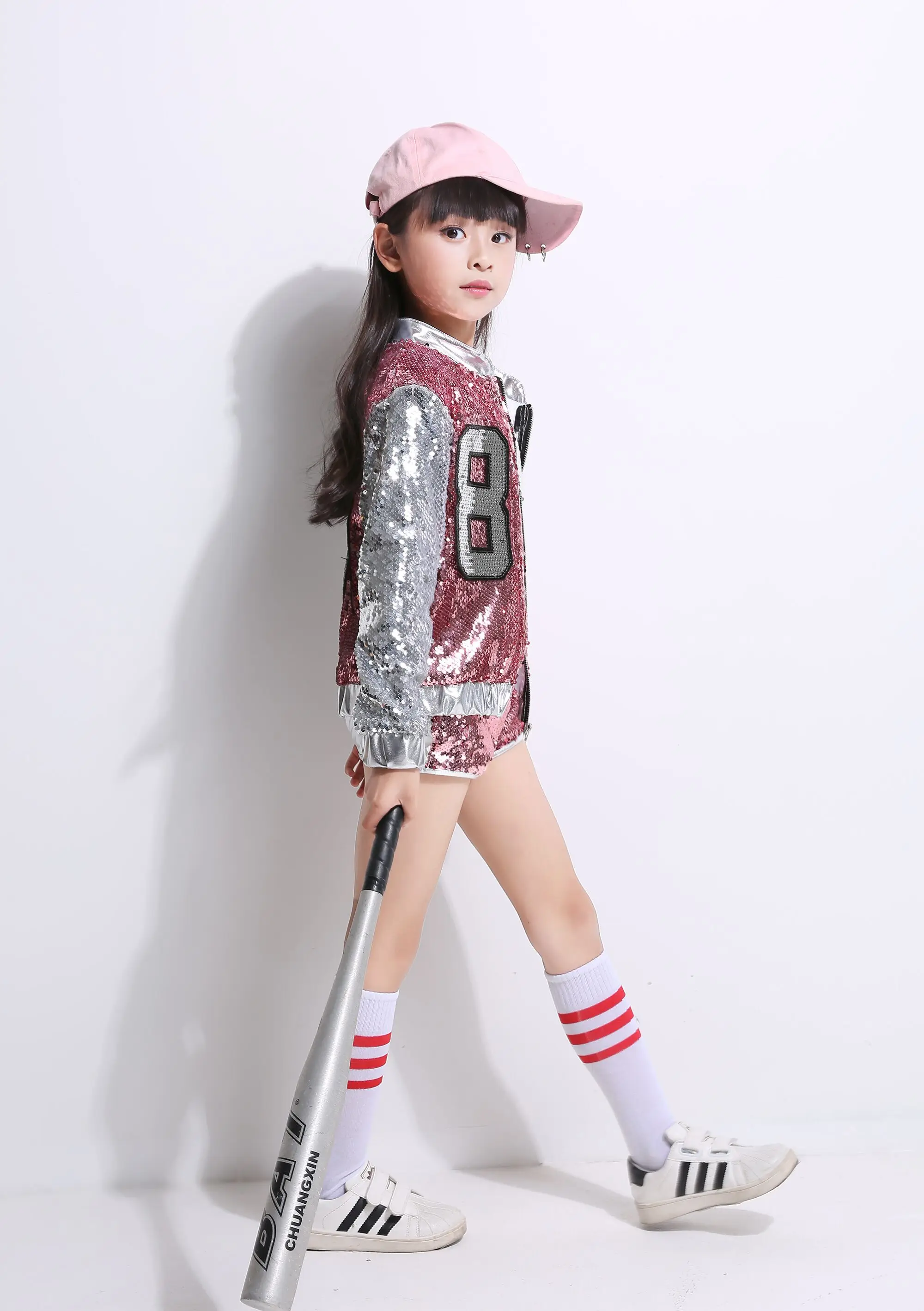 Fashion Children Jazz Dance Clothing Boys Girls Street Dance Hip Hop Costumes Kids Performance Clothes Sets 2-15Years
