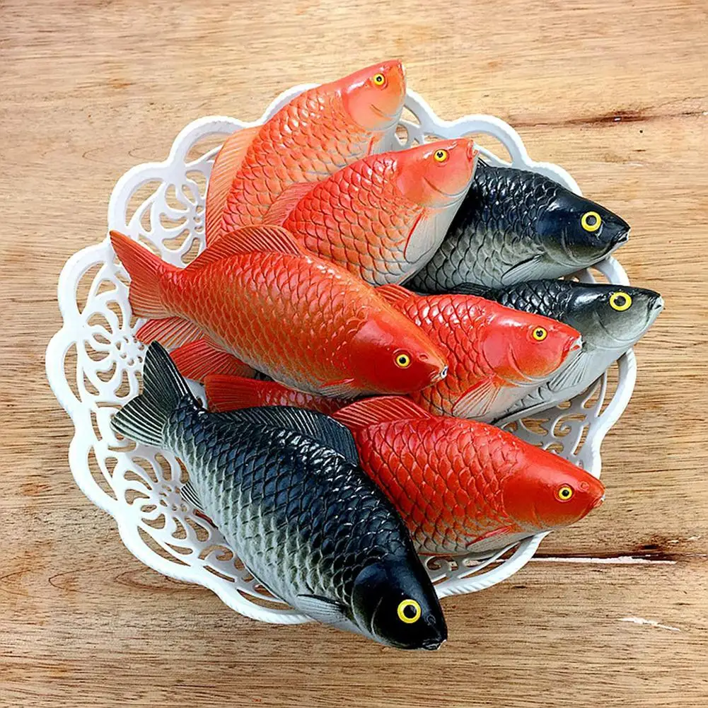 

2/4pcs Simulation Fish Artificial Realistic Fancy Fish Model Carp Market Display Kids Pretend Play Home Decor Photography Props