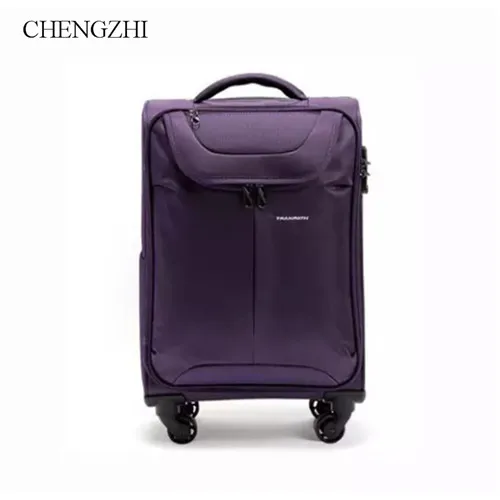 CHENGZHI высокое качество водостойкий Оксфорд сумки на колёсиках spinner для мужчин женщин бизнес высокое ёмкость чемодан колёса - Цвет: 24inch